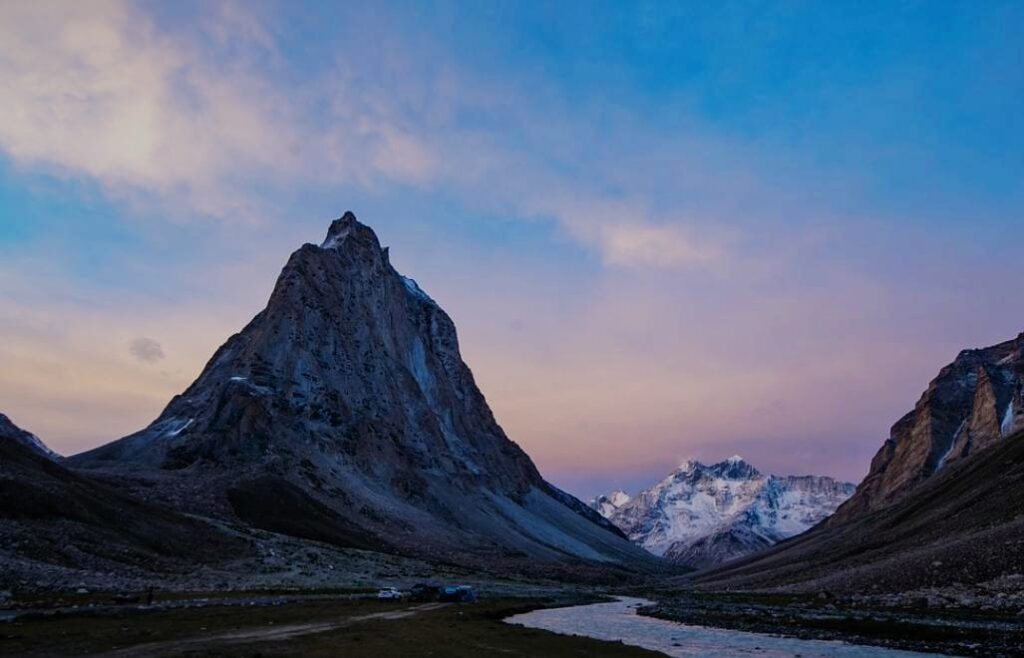 mountain night view